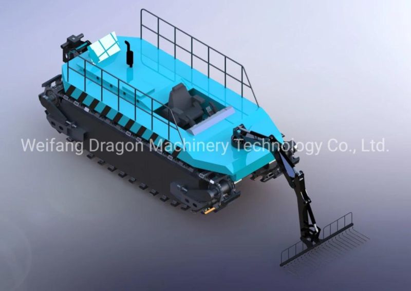 Dragon Amphibious Harvesting Machine for River and Land Weed Cleaning