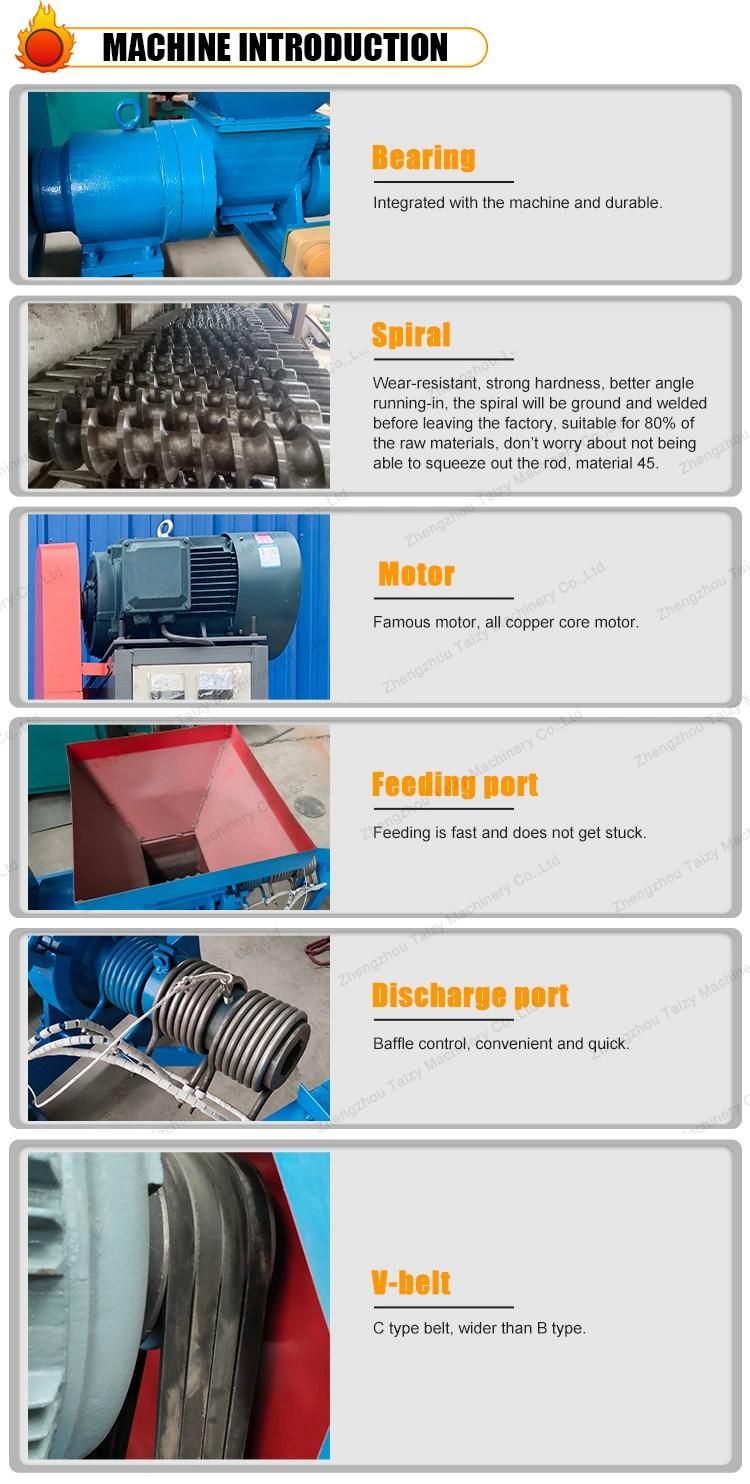 High Quality Biomass Briquette Machines Sawdust Briquette Charcoal Sawdust Briquette