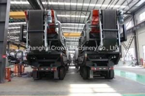 Mobile Type Sandstone Crusher/Portable Wheel Tire Impact Crushing Plant Manufacturer