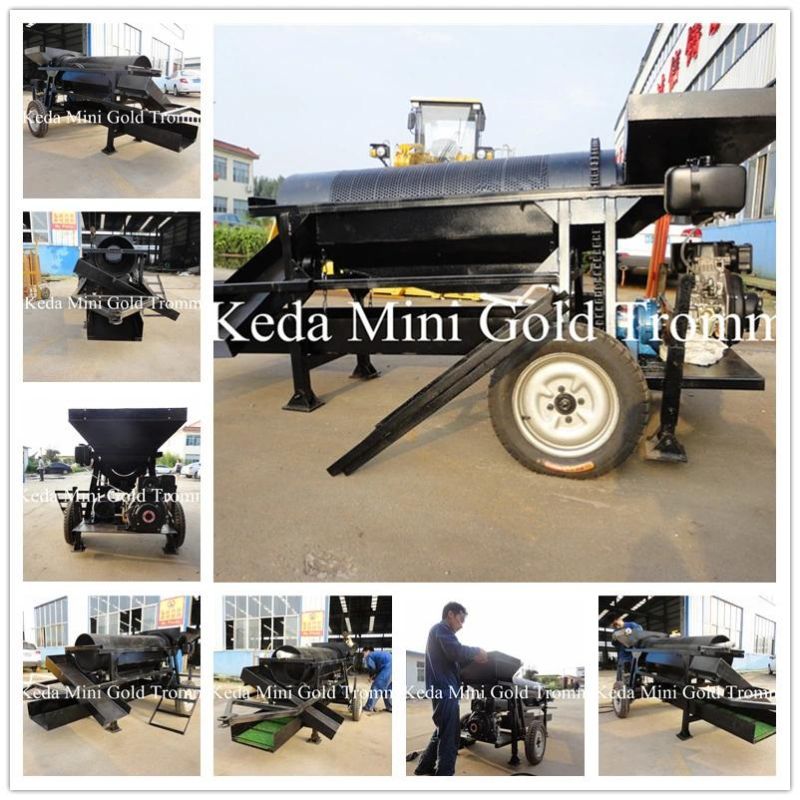 Alluvial Gold Mining Trommel Plant Machine for Ghana