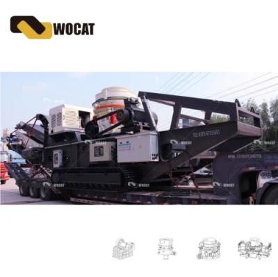 Best Price Crawler Tracked Mobile Stone Cone Crusher (SH300L)