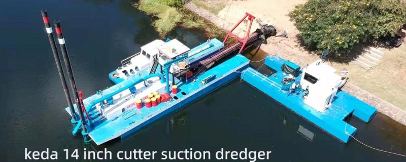Keda China Dredger Manufacturer River Sand Mining Dredging Machine Sand Gold Dredge CSD350 Cutter Suction Dredger Low Price