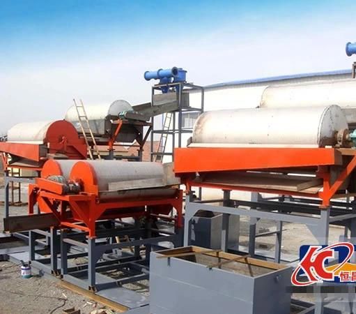 China Dry or Wet Magnetic Drum Separator Machinery for Iron Mining