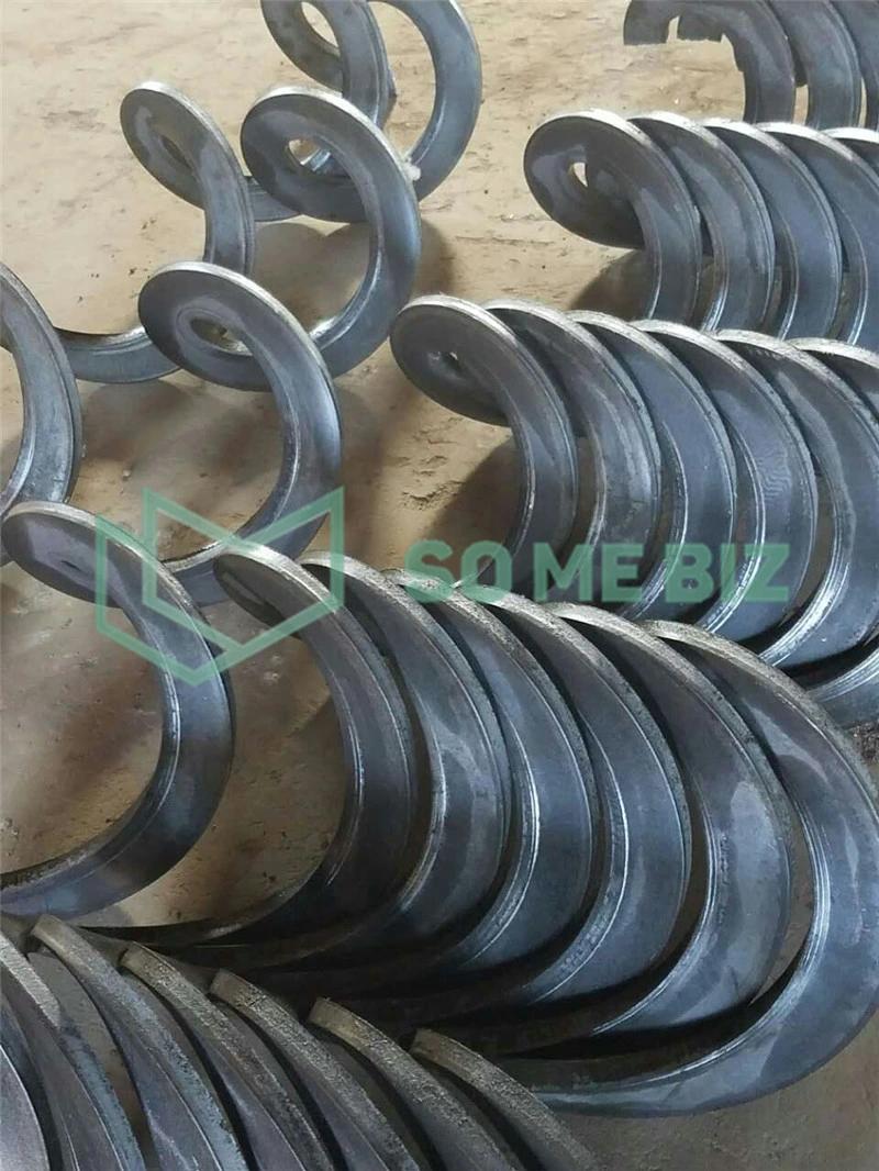 Abrasion Resistant Helicoid Screw Flight for Bulk Material Handling