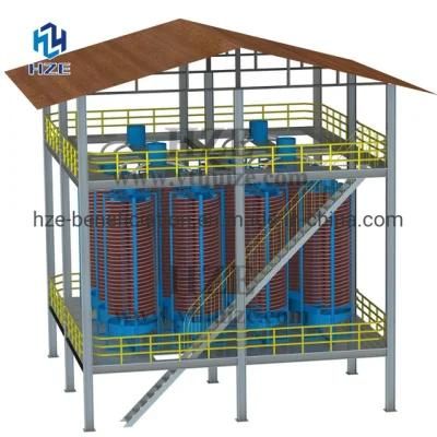 Heavy Placer Sands Spiral Concentrator for Gravity Concentration Processing Plant