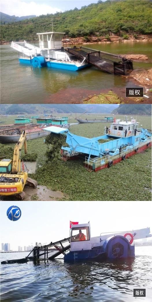 Water Lawn Mower Machinery/ Harvester Ship/ Aquatic Weed Cutting Boat for Sale