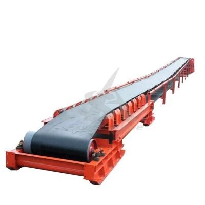 High Quality Inclined Belt Conveyor for Crushed Stone Transport