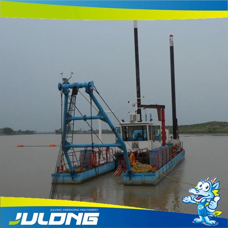 18 Inch 600 Cbm/H China Mini River Sand Suction Dredger with Cutter Head for Soil