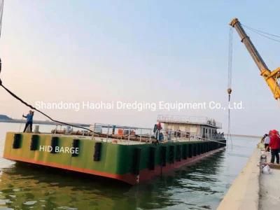 China New Technology Excavator Support Pontoon Transportation Barges for Sand Dredging
