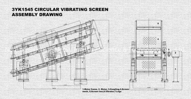 Vibrating Screen 4yk1860 Mining Equipment Manufacturer