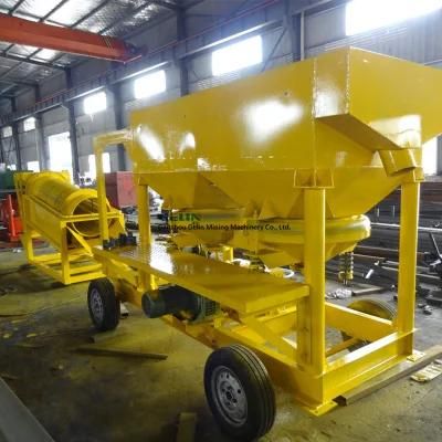 Mobile Portable Small Placer Gravel Gold Mine Processing Plant