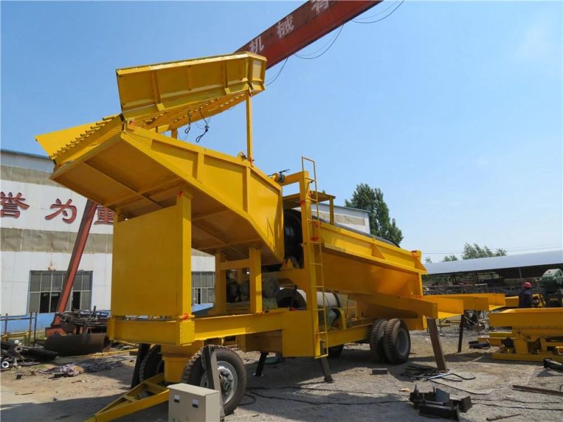 Keda Best Price Mining Gold Machine Mobile Trommel Screen