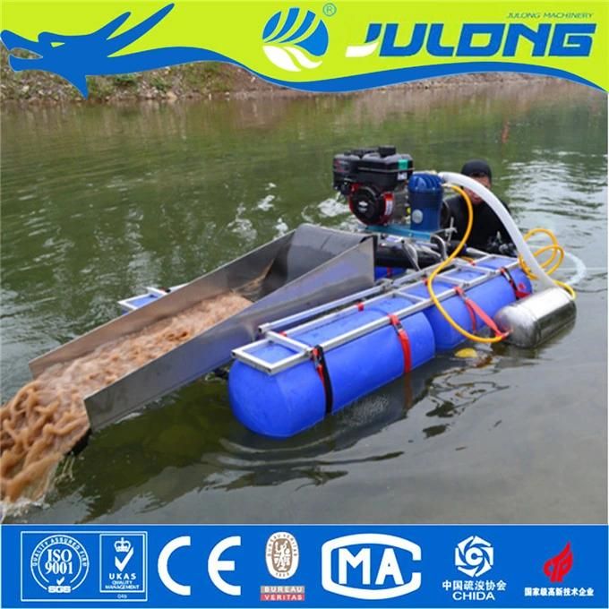 Julong Brand Mini Gold Dredger/ Gold Mining Dredger Machine