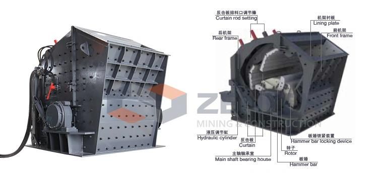 100-200tph Rock Impact Crusher for Hard Stone