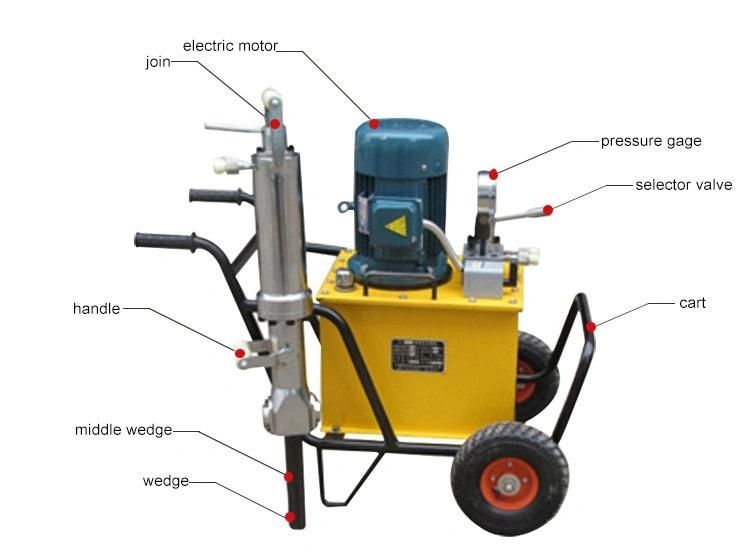 Mining Equipment Electric Diesel Hydraulic Rock Splitter Machine