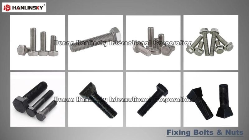 Fixing Bolts and Nuts for Crushers, Impate Plates, Liner Plates, Liners, Chutes and Other Mining Machinery