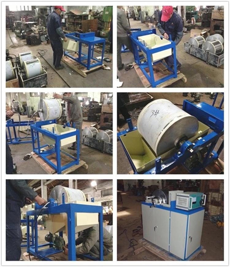 Laboratory Frantz Low Intensity Adjustable Drum Wet Magnetic Separator Machine for Iron Ore