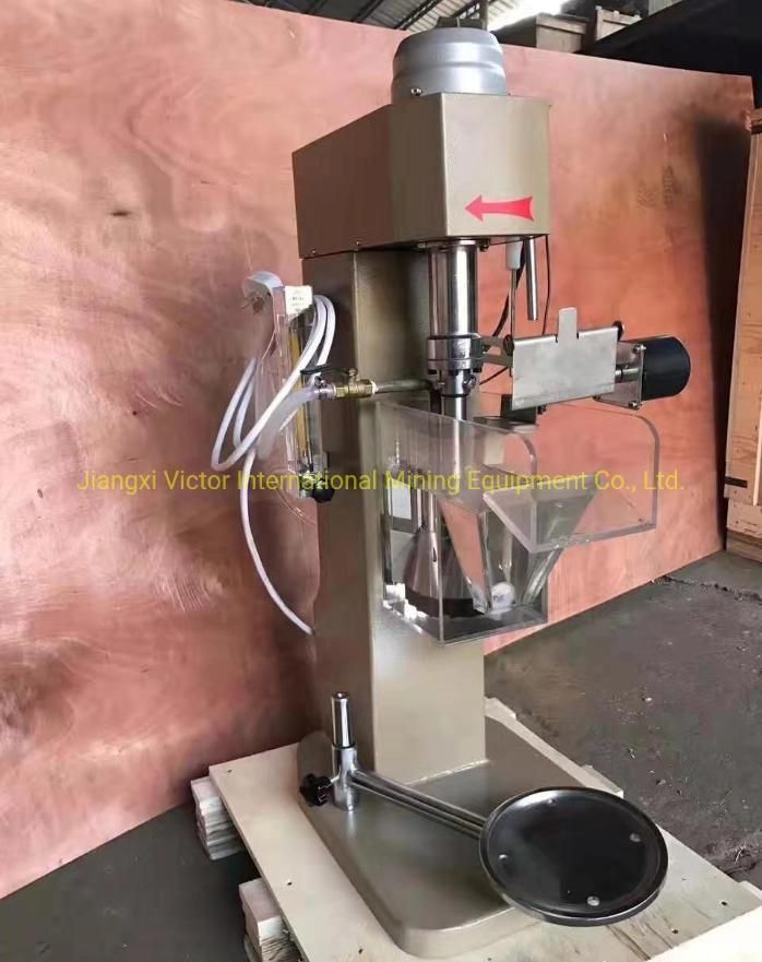 Single Groove Mining Laboratory Froth Flotation Cell Separator Machine