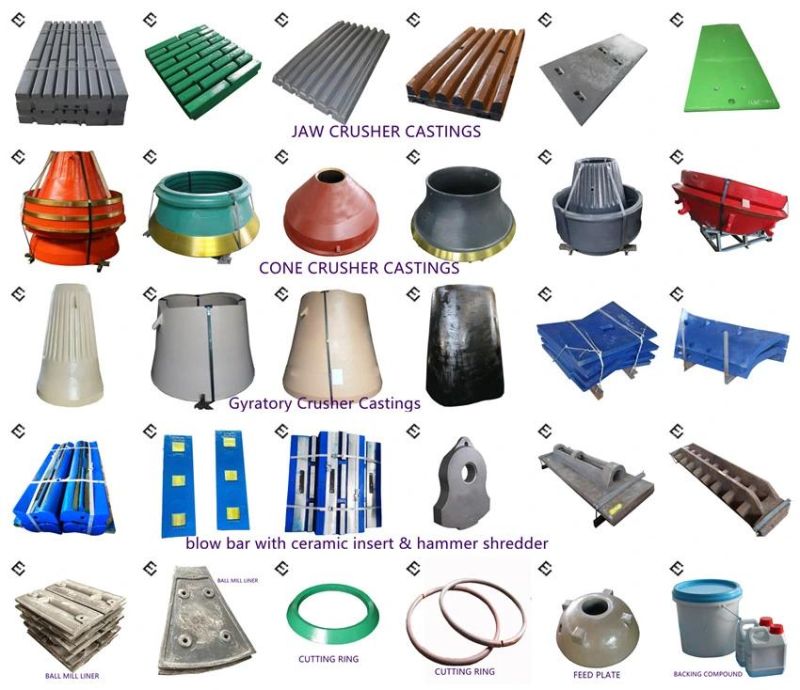 Mining Equipment Spare Parts Nordberg HP Cone Crusher Liner Filler Backing Compound