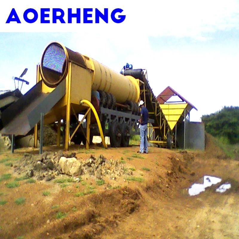 Land Mining Machinery with Agitation Chut and Gold Carpet