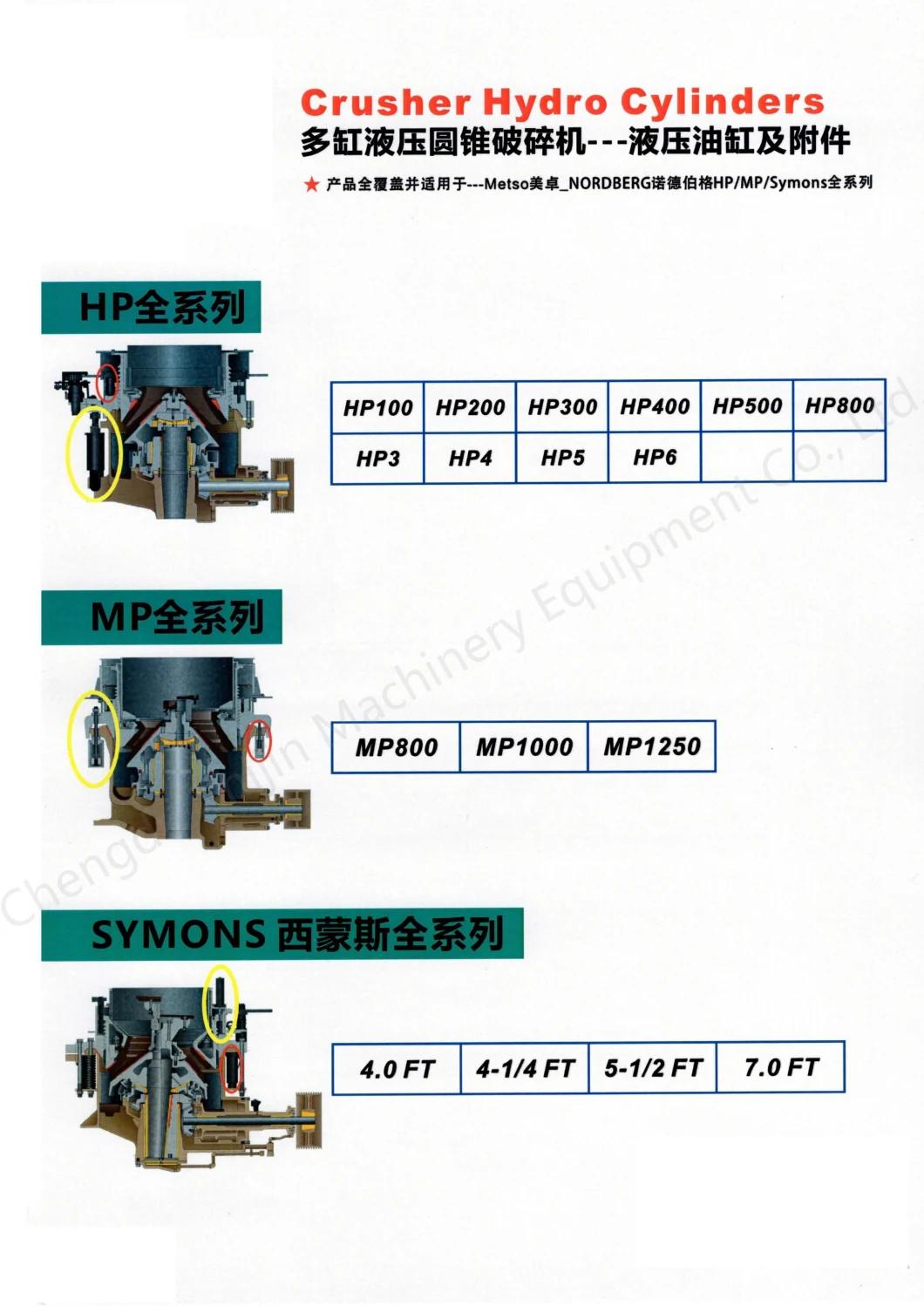 Hydraulic Cylinder Hydraulic RAM for Stone Crusher Mining Crusher Jaw Crusher Cone Crusher Impact Crusher Nordberg HP/MP/Symons Series