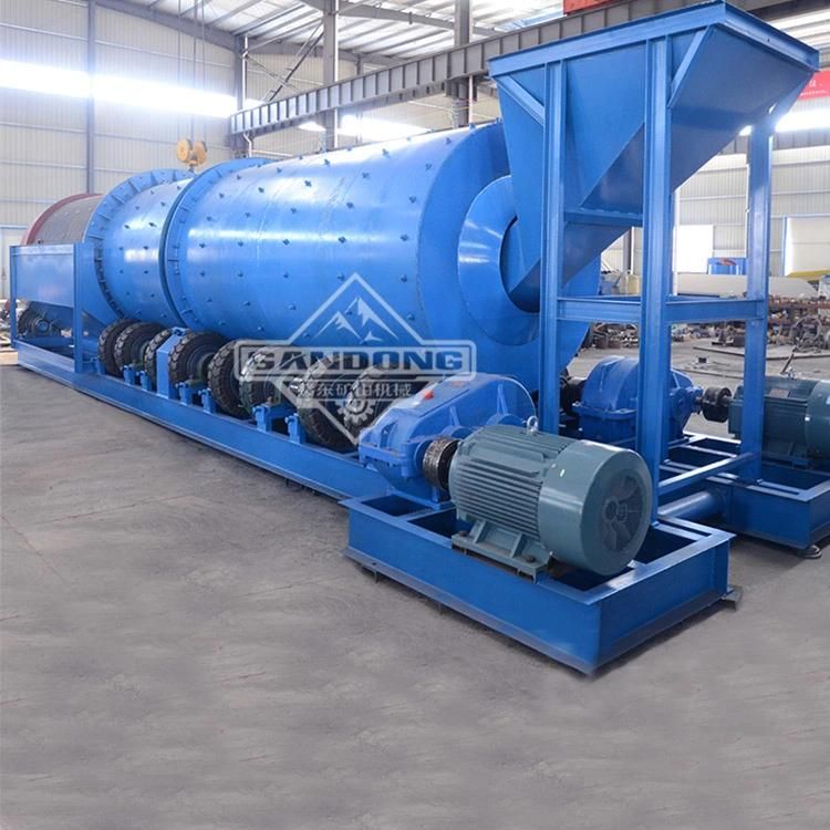 Australia 300tph Big Clay Alluvial Gold Ore Washing Plant Rotary Drum Scrubber Tyre Type