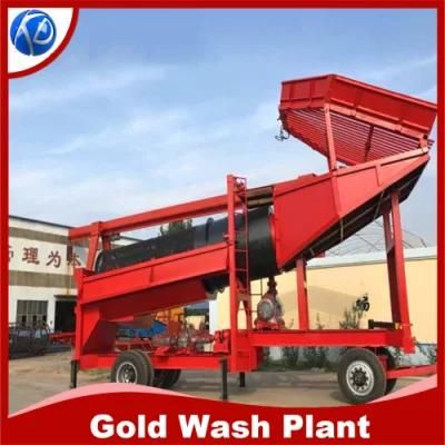 2021 New Design Mobile Mini Gold Wash Plant Trommel Screen
