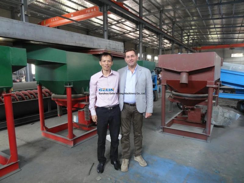 Gravity Sawtooth Wave Gold Diamond Ore Tin Tungsten Coltan Manganese Mine Iron Heavy Minerals Concentrating Mining Hydraulic Radial Duplex Jig Supplier Price