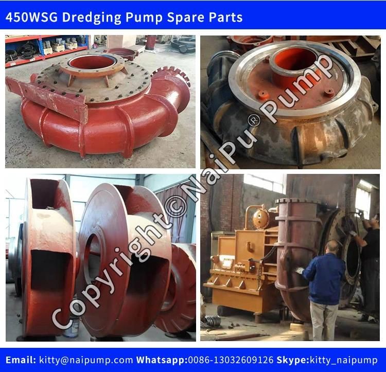 450wn 18 Inches Gold Sand Dredge Pump for Dredging with Gear Box