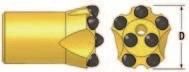 Tungsten Carbide 34/36/38/40mm Taper Button Bit for Quarry