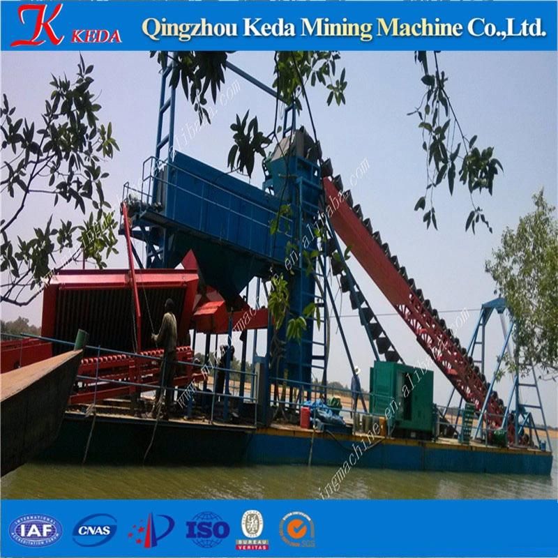 China Chain Bucket Gold Dredger Gold Mining Equipment