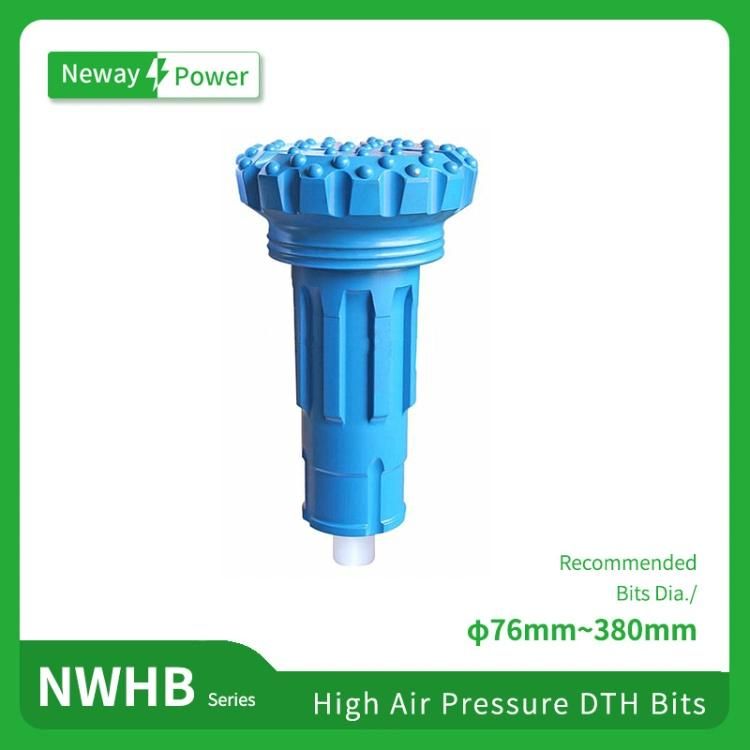 76-300mm High Air Pressure DTH Drill Bit DTH High Air Pressure Rock Drilling Tools