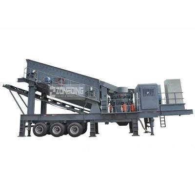 Mineral Recycling Tyre Mobile Cone Crusher Station