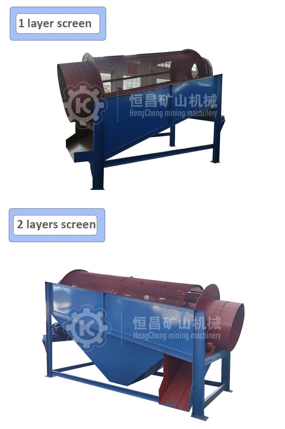 Gold Mining Equipment Mini Gold Trommel Screen for Washing 5 Tph Alluvial Gold