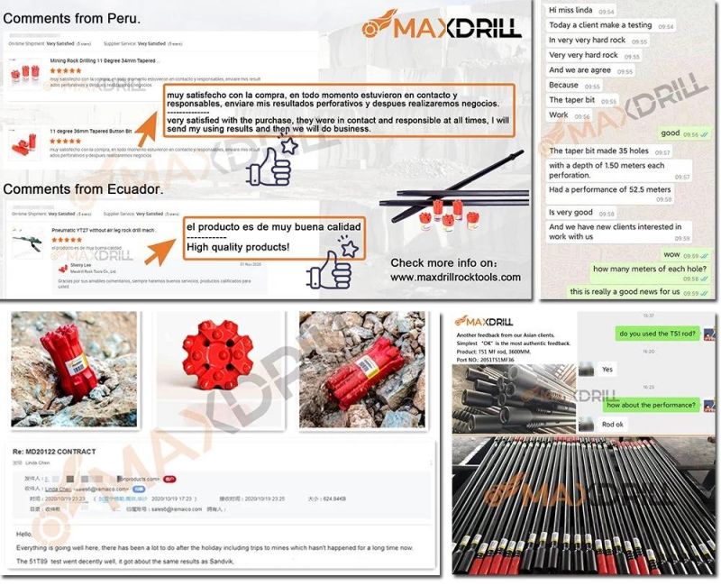 216mm Ql 80 Down The Hole Drill Bits for 8′ ′ DTH Hammer