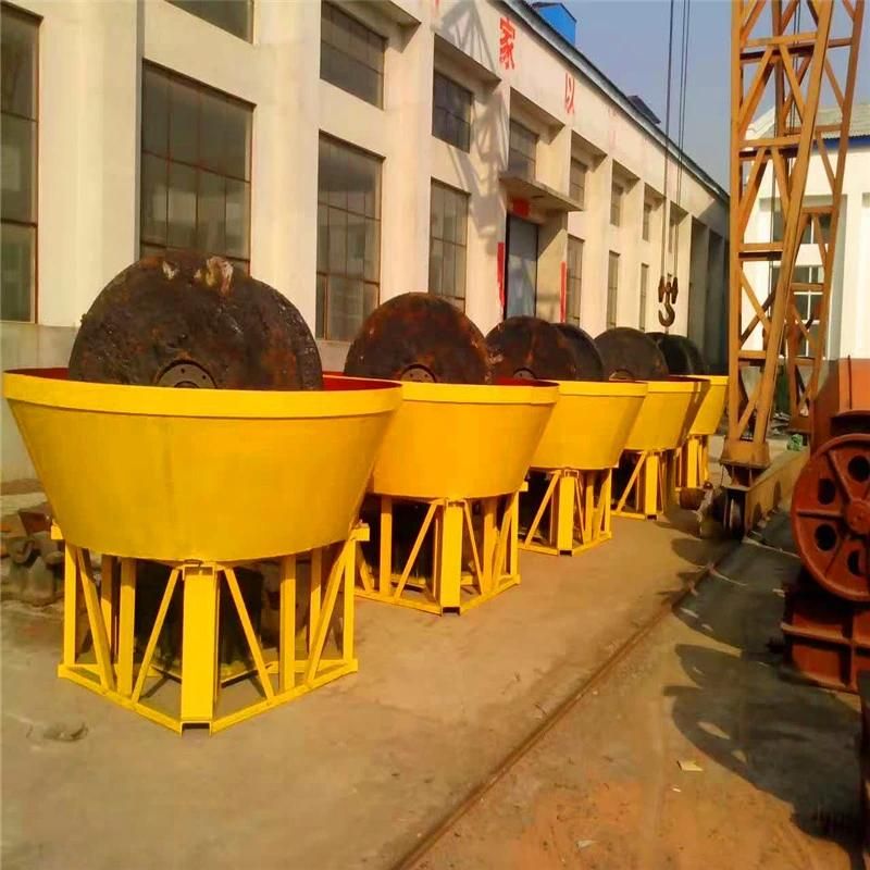 Wet Pan Grinder Mill for Small Sclae Gold Mining Gold Ore Processing