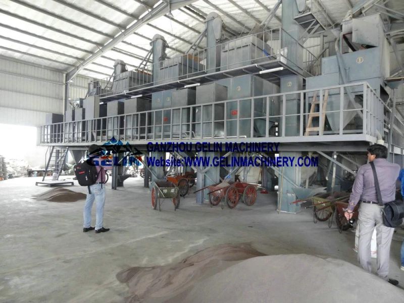 Conductive Minerals High Voltage High Tension 4 Roller Electrostatic Separator