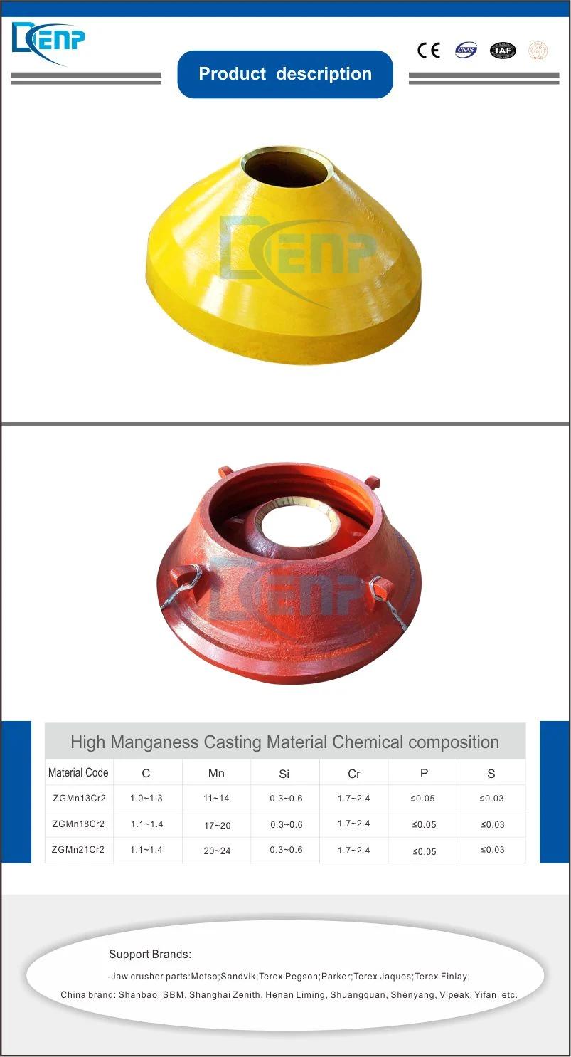 Keestrack H4 Cone Crusher Mantle and Concave for Aggregate Crushing