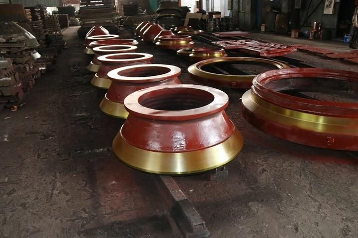 High Manganese Steel Casting Cone Crusher Bowl Liner Cone Crusher Mantle Crusher for Stone