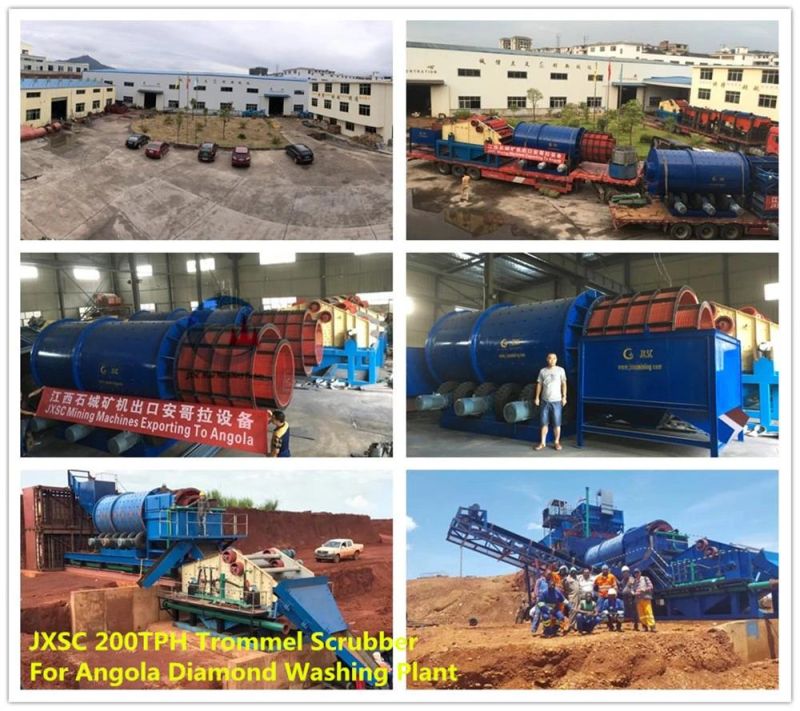 Alluvial Gold Trommel Scrubber Washing Plant Mobile Rotary Mining Ore Recover Mineral Waschanlage Sieve Washing Machine for China Sale