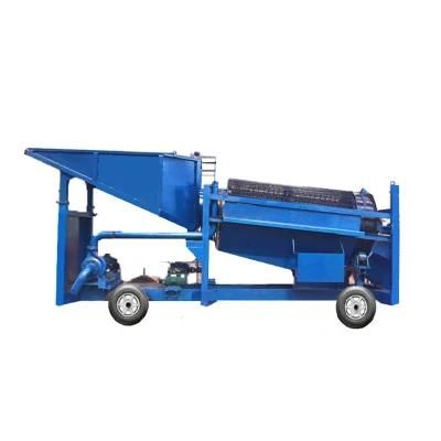 Mining Equipment Mobile Alluvial Gold Washing Trommel Drum for Sale