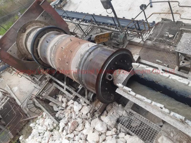 Mineral Washing Plant Drum Type Rotary Trommel Scrubber