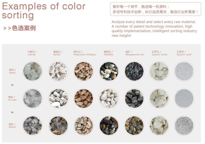 Quartz Grains Color Separating Machinery for Ore Color Sorting