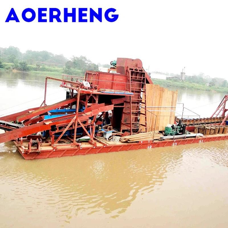 Marine Steel Plate Made River Mining Dredging for River Gold