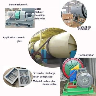 Ceramic Lining Ball Mill for Grinding Gypsum Silica Sand