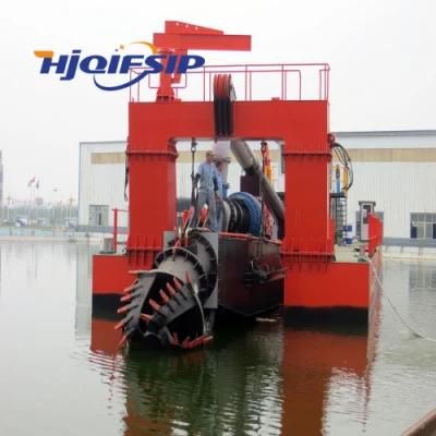 High Quality 14 Inch Cutter Suction Ship with Diesel Engine Power for Dredging