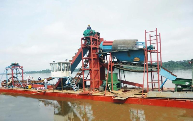 China Best Selling Julong Bucket Chain Gold Mining Dredger