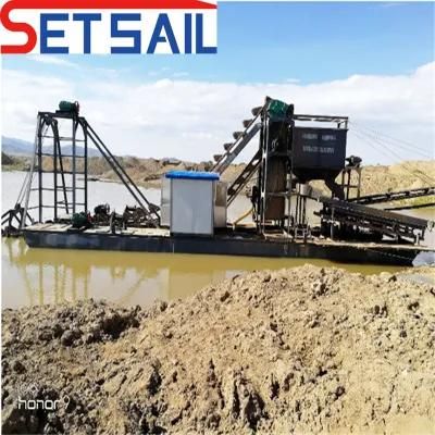 Made in China Chain Bucket Mining Dredger for River Gold