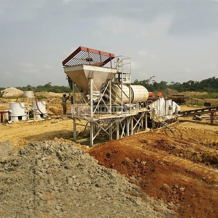 Ghana 200tph Alluvial Placer Clay Gold Washing Production Line