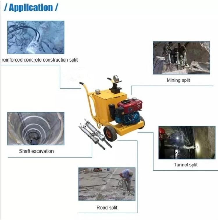 Hydraulic Mining Concrete Rock Stone Splitter Block Moving Machine